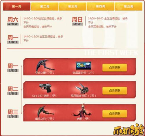 CF就要痛快玩2017年1月活动第一周